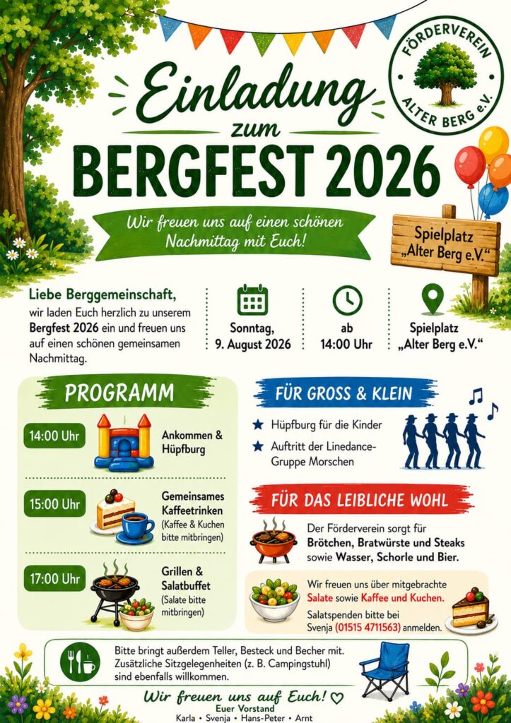 Sommerfest 2026 Flyer